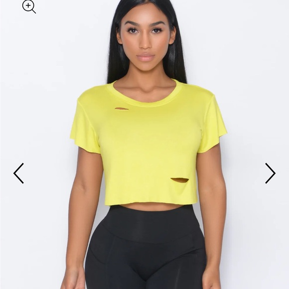 Bombshell sportswear shredded Tee - Picture 5 of 6